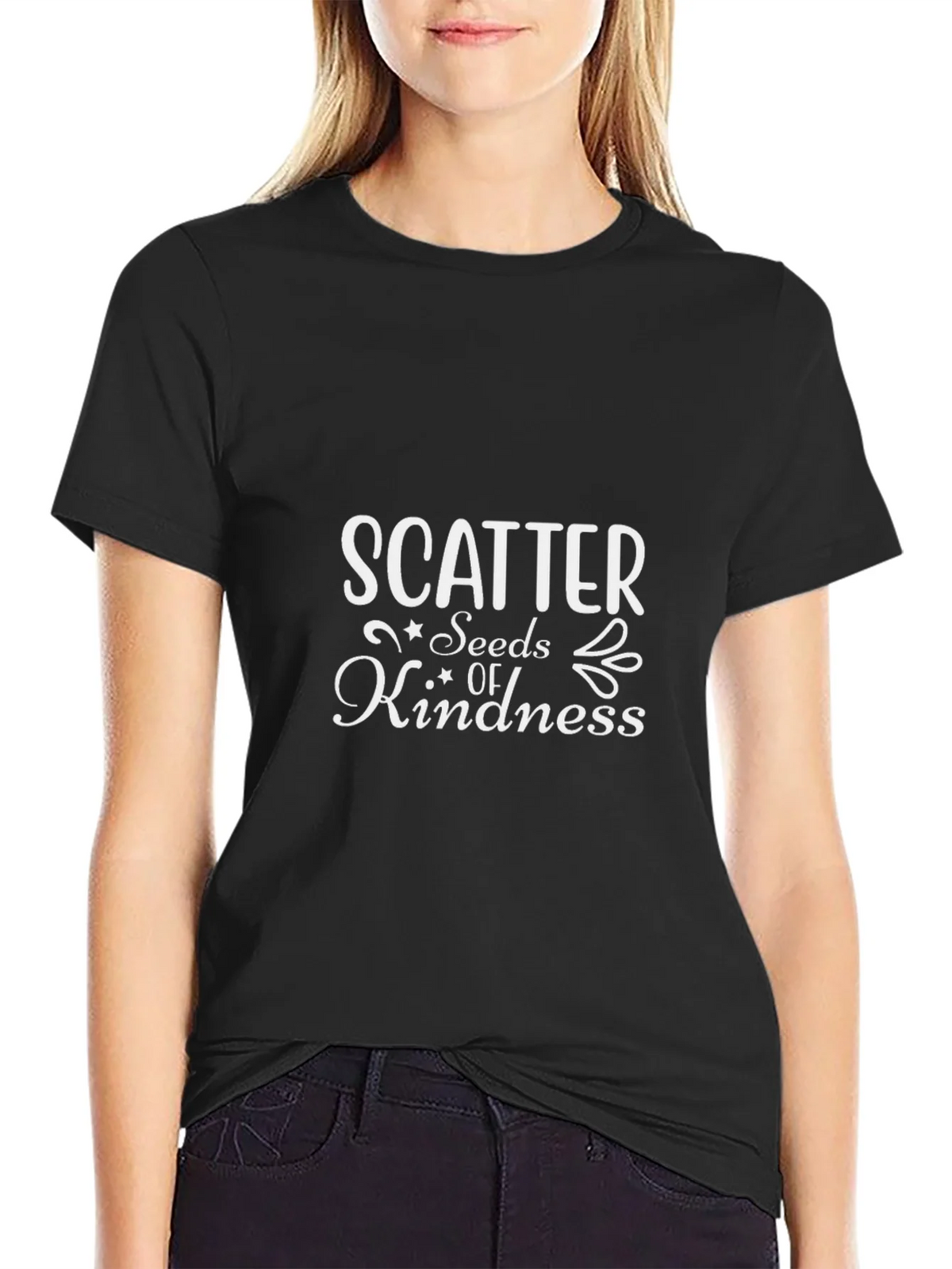 Scatter Seeds of Kindness Black T-Shirt product image 5