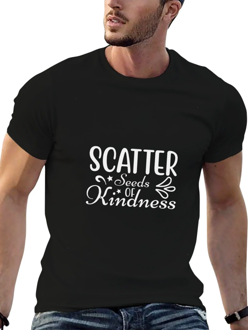 Scatter Seeds of Kindness Black T-Shirt product image 9