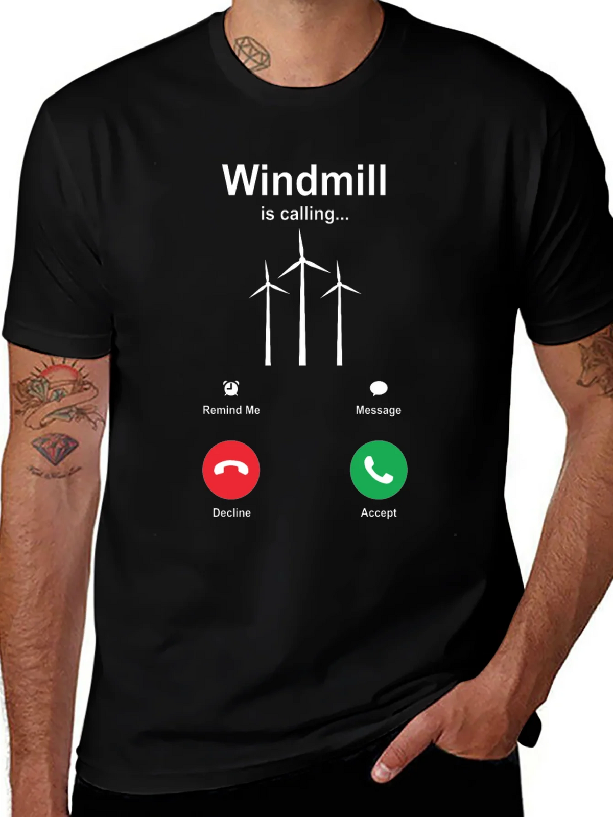 Windmill Calling T-Shirt - Accept the Call! product image 1