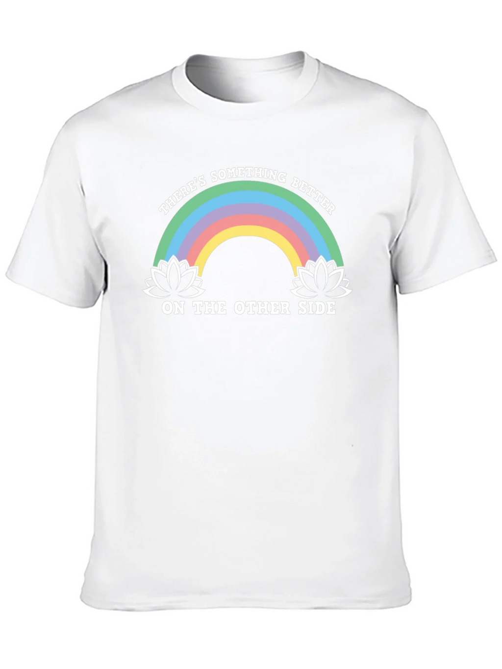 Rainbow Lotus Something Better Black T-Shirt product image 12