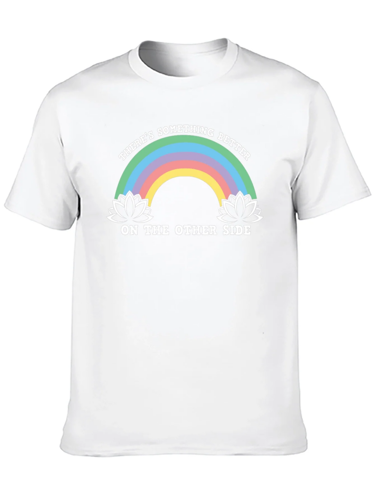 Rainbow Lotus Something Better Black T-Shirt product image 12