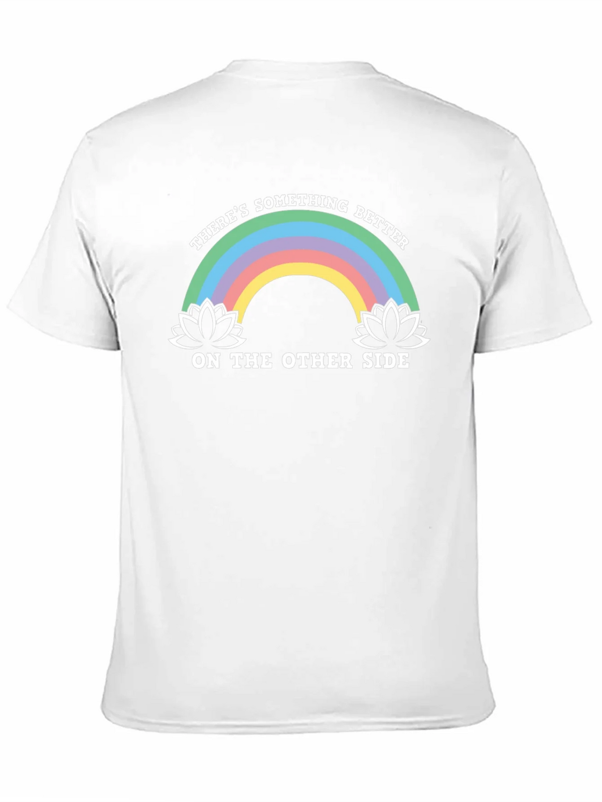 Rainbow Lotus Something Better Black T-Shirt product image 2