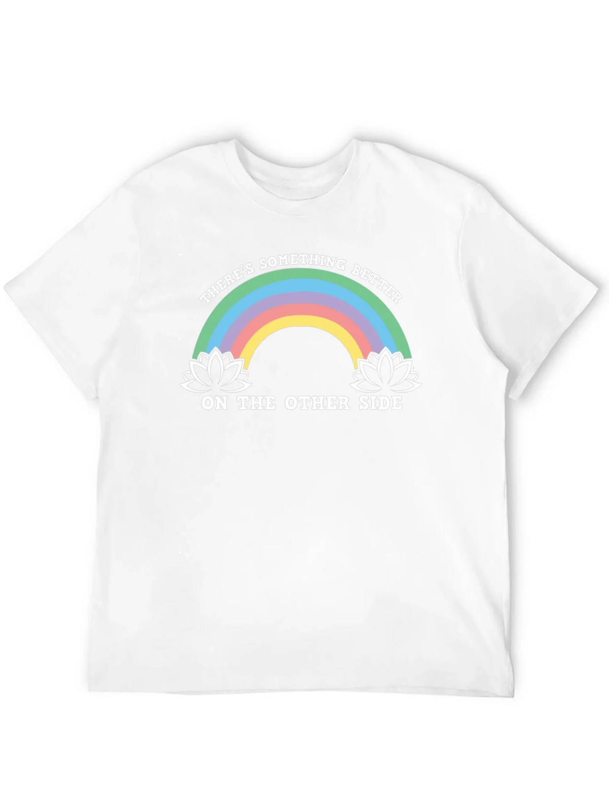 Rainbow Lotus Something Better Black T-Shirt product image 3
