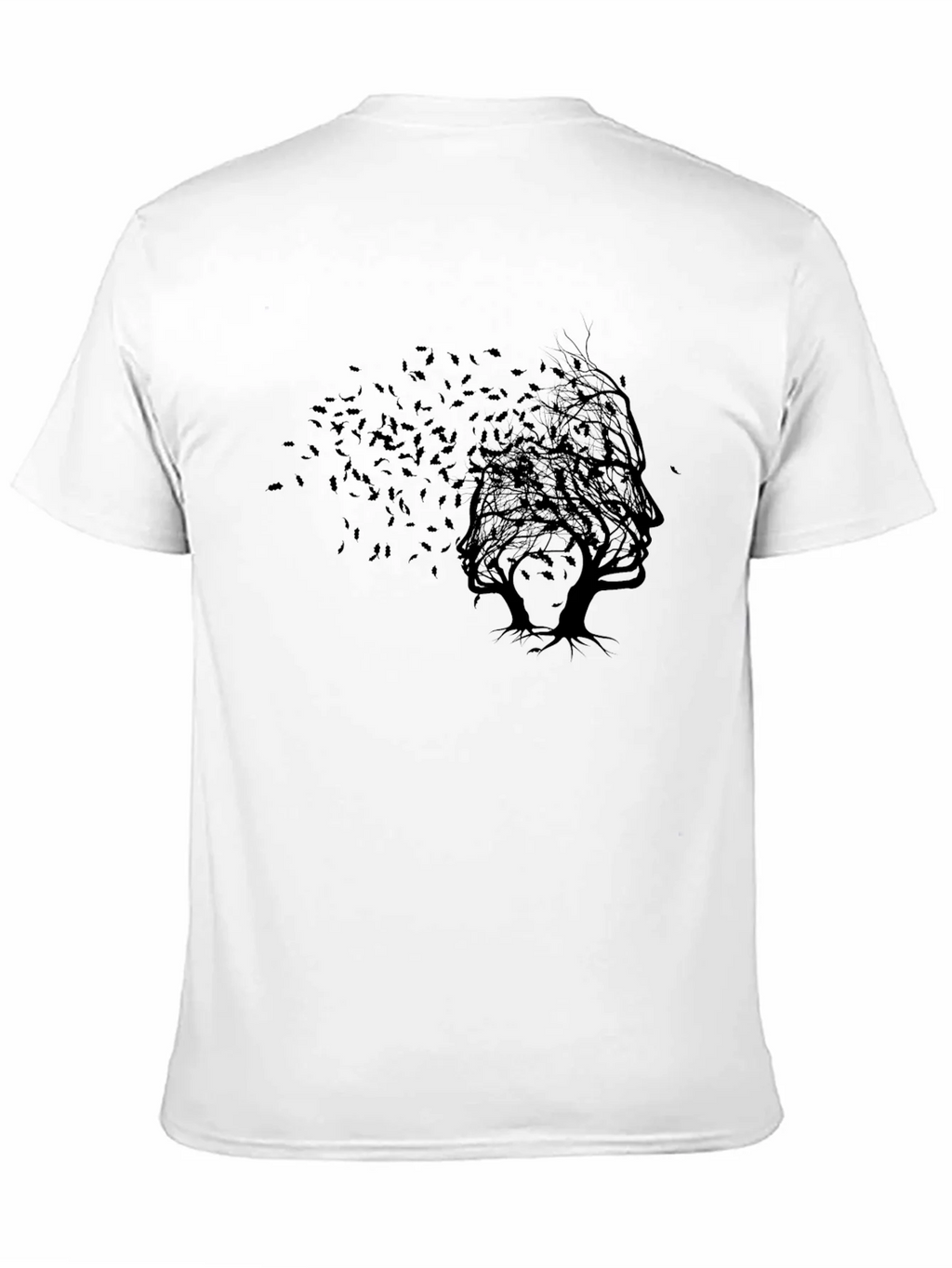 Abstract Tree Silhouette Black T-Shirt product image 2