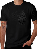 Abstract Tree Silhouette Black T-Shirt product image 1