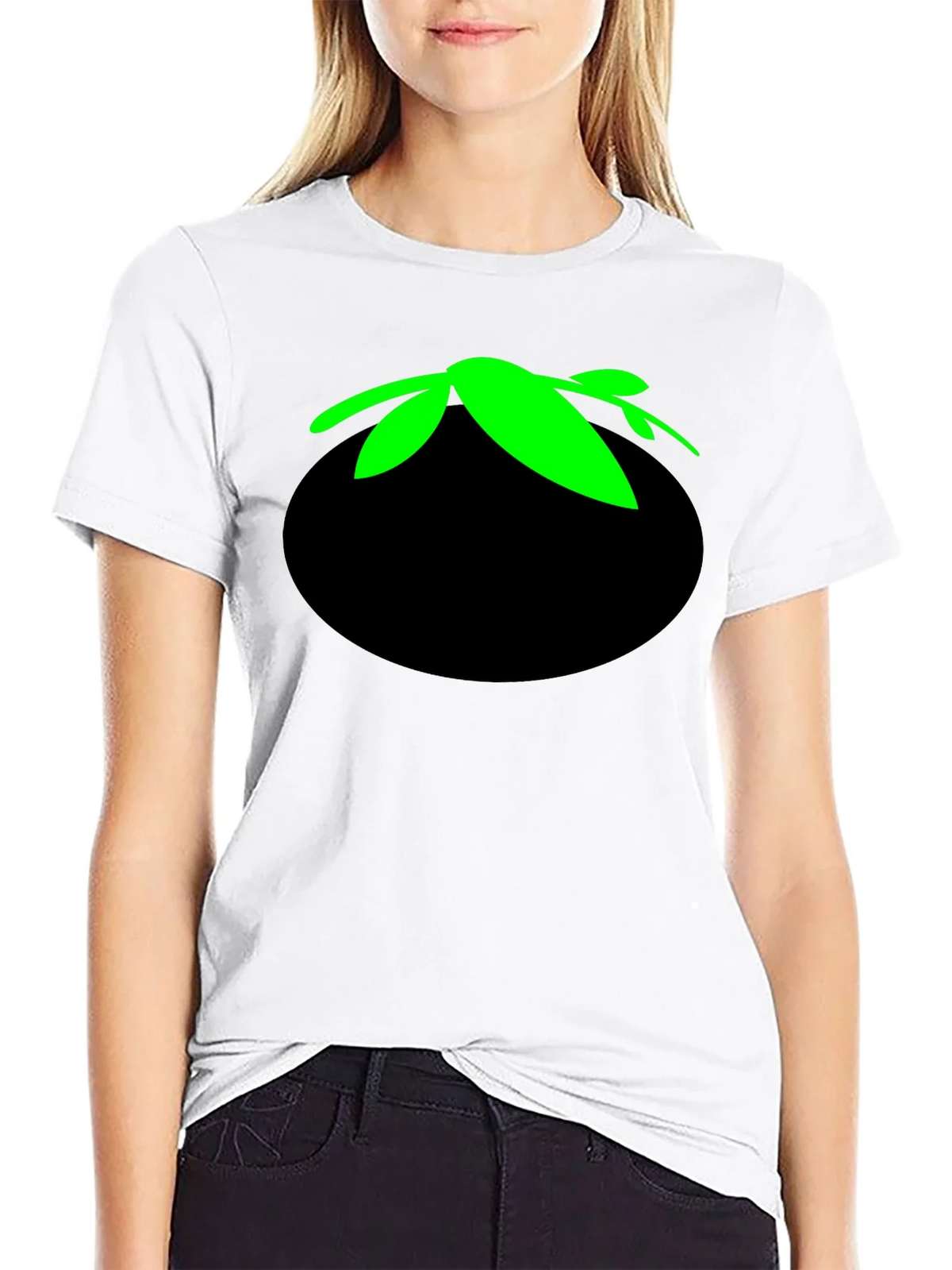 Tomato Head Black T-Shirt - Funny Cartoon Graphic Tee product image 11
