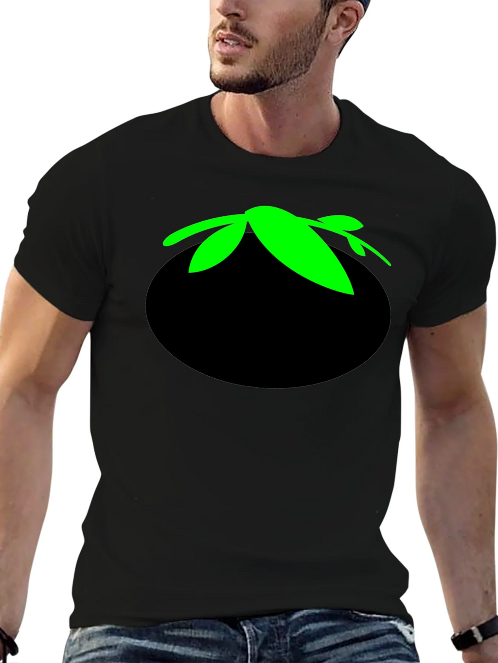 Tomato Head Black T-Shirt - Funny Cartoon Graphic Tee product image 9