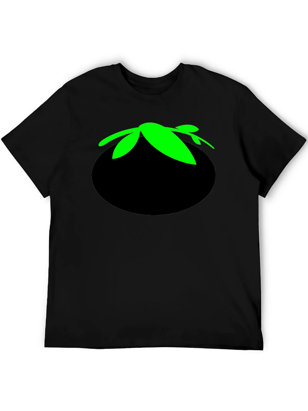 Tomato Head Black T-Shirt - Funny Cartoon Graphic Tee product image 8