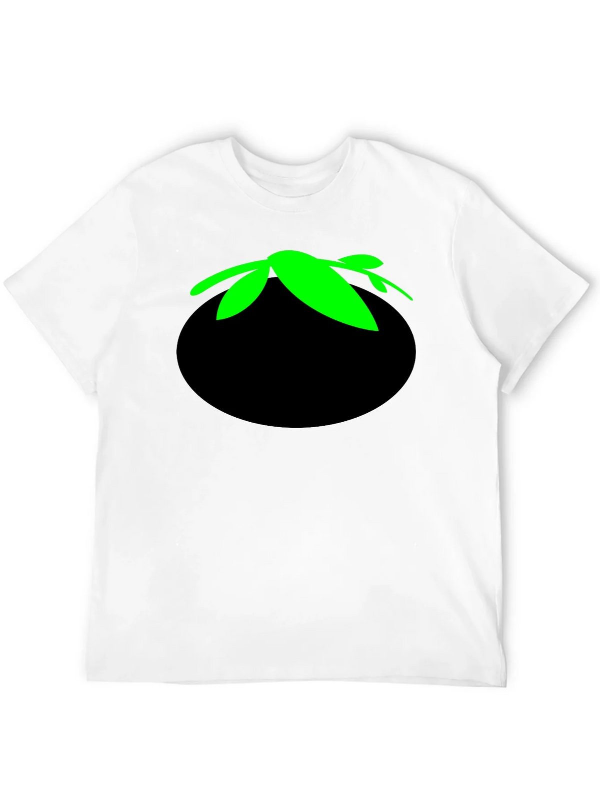 Tomato Head Black T-Shirt - Funny Cartoon Graphic Tee product image 3