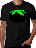 Tomato Head Black T-Shirt - Funny Cartoon Graphic Tee product image 1