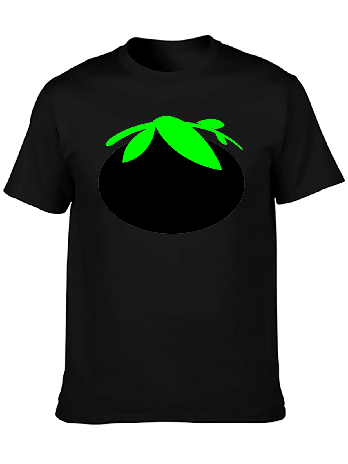 Tomato Head Black T-Shirt - Funny Cartoon Graphic Tee product image 6