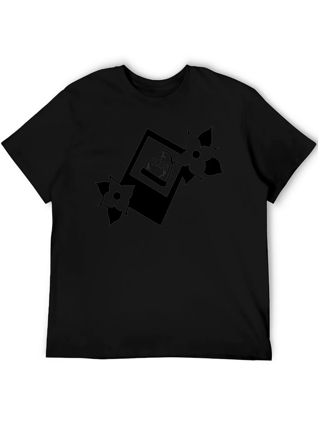 RIP Tombstone Floral Graphic Tee - Classic Black product image 8