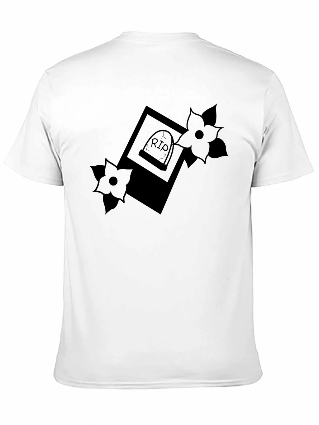 RIP Tombstone Floral Graphic Tee - Classic Black product image 2