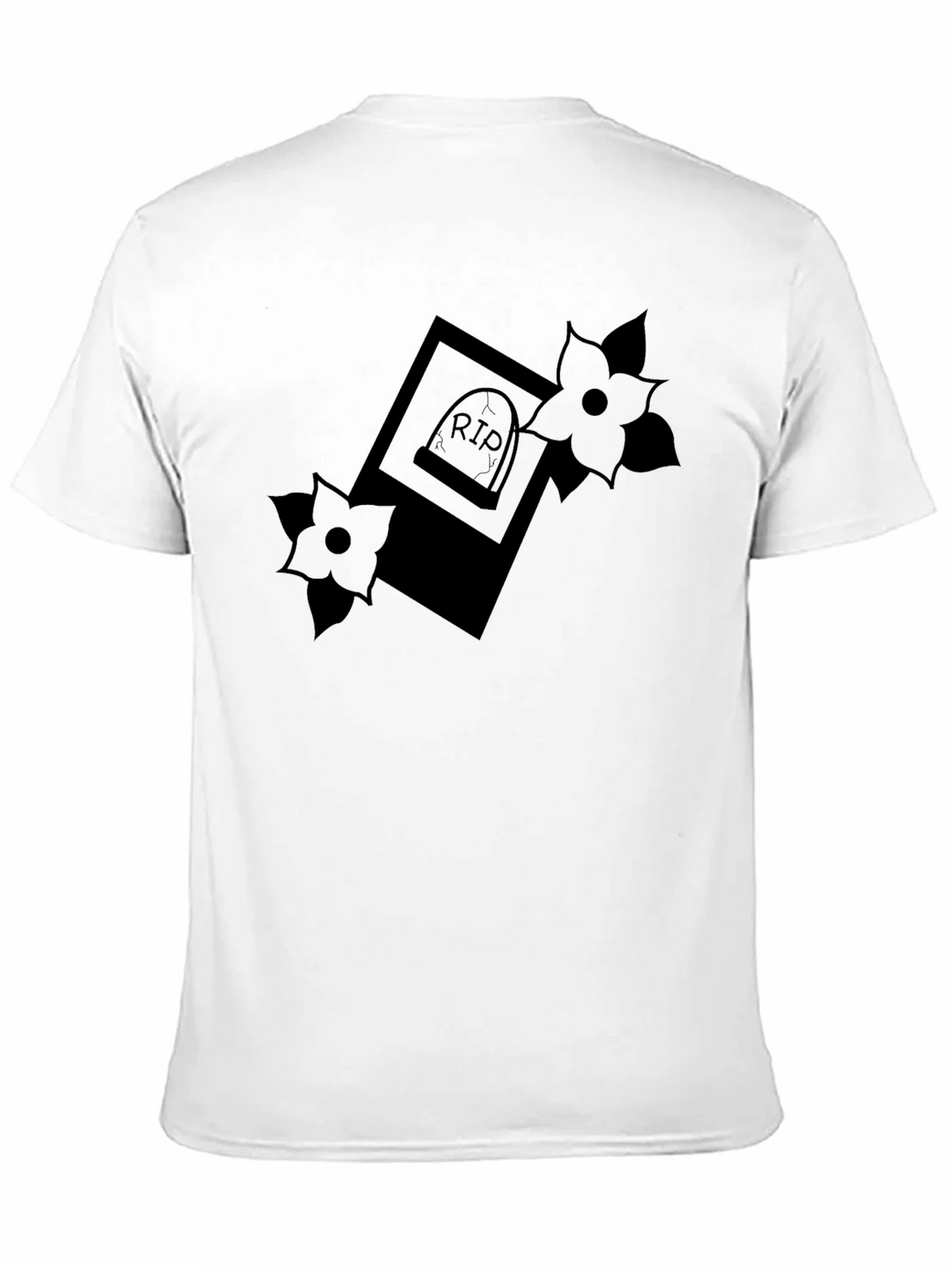 RIP Tombstone Floral Graphic Tee - Classic Black product image 2