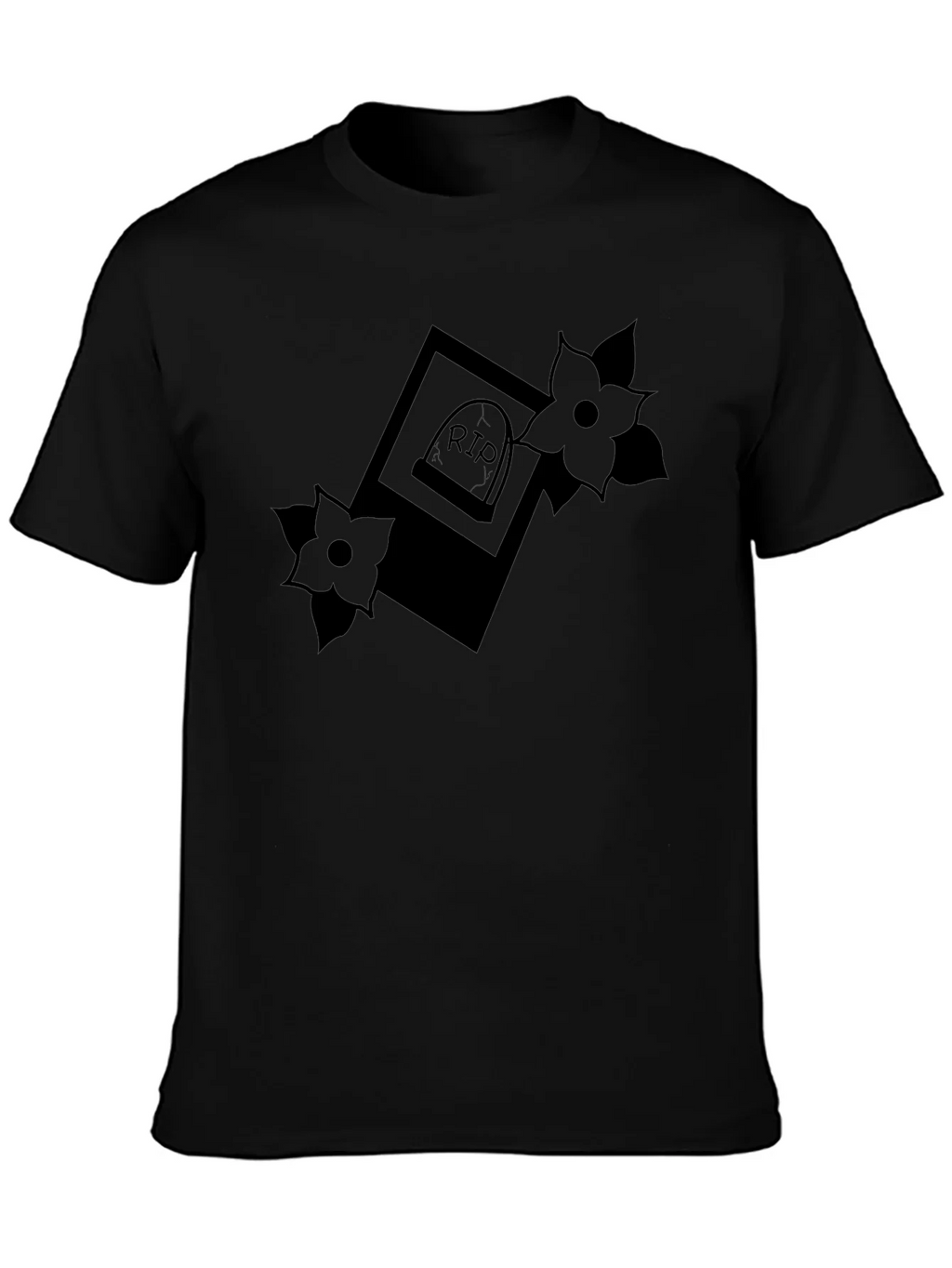 RIP Tombstone Floral Graphic Tee - Classic Black product image 6