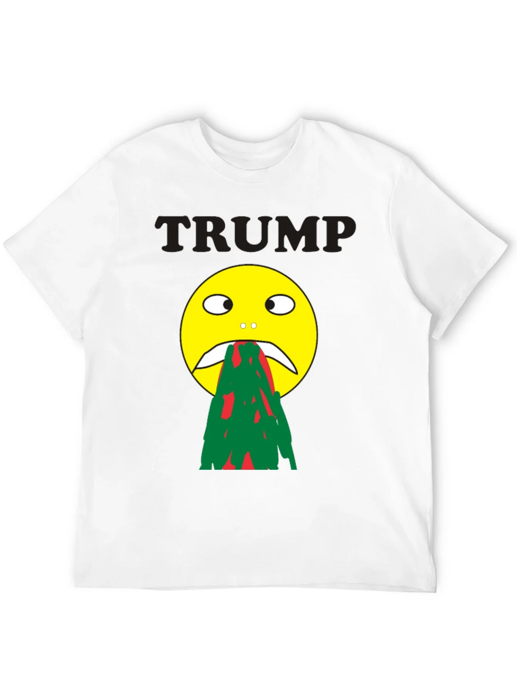 Trump Puke Face Graphic T-Shirt - Adult Humor Novelty Tee product image 3
