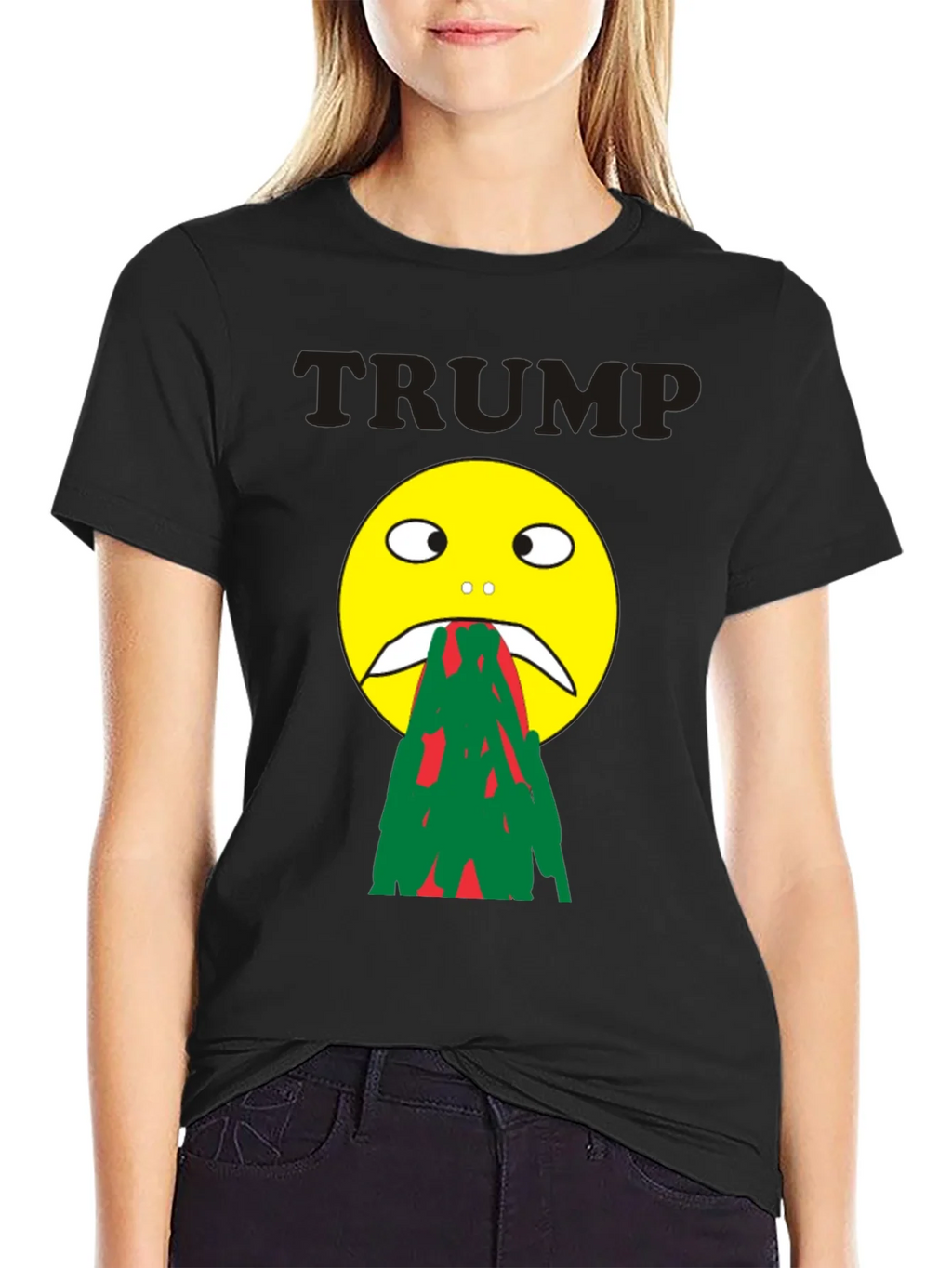 Trump Puke Face Graphic T-Shirt - Adult Humor Novelty Tee product image 5