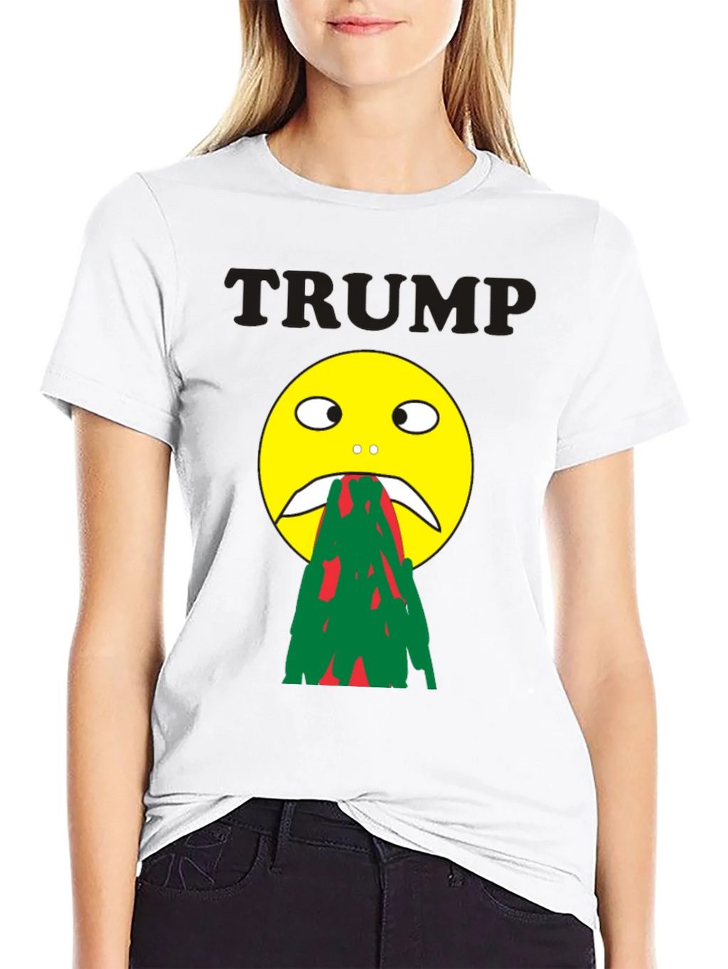 Trump Puke Face Graphic T-Shirt - Adult Humor Novelty Tee product image 11