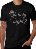 Oh Holy Night Christmas T-Shirt Holiday Tee
