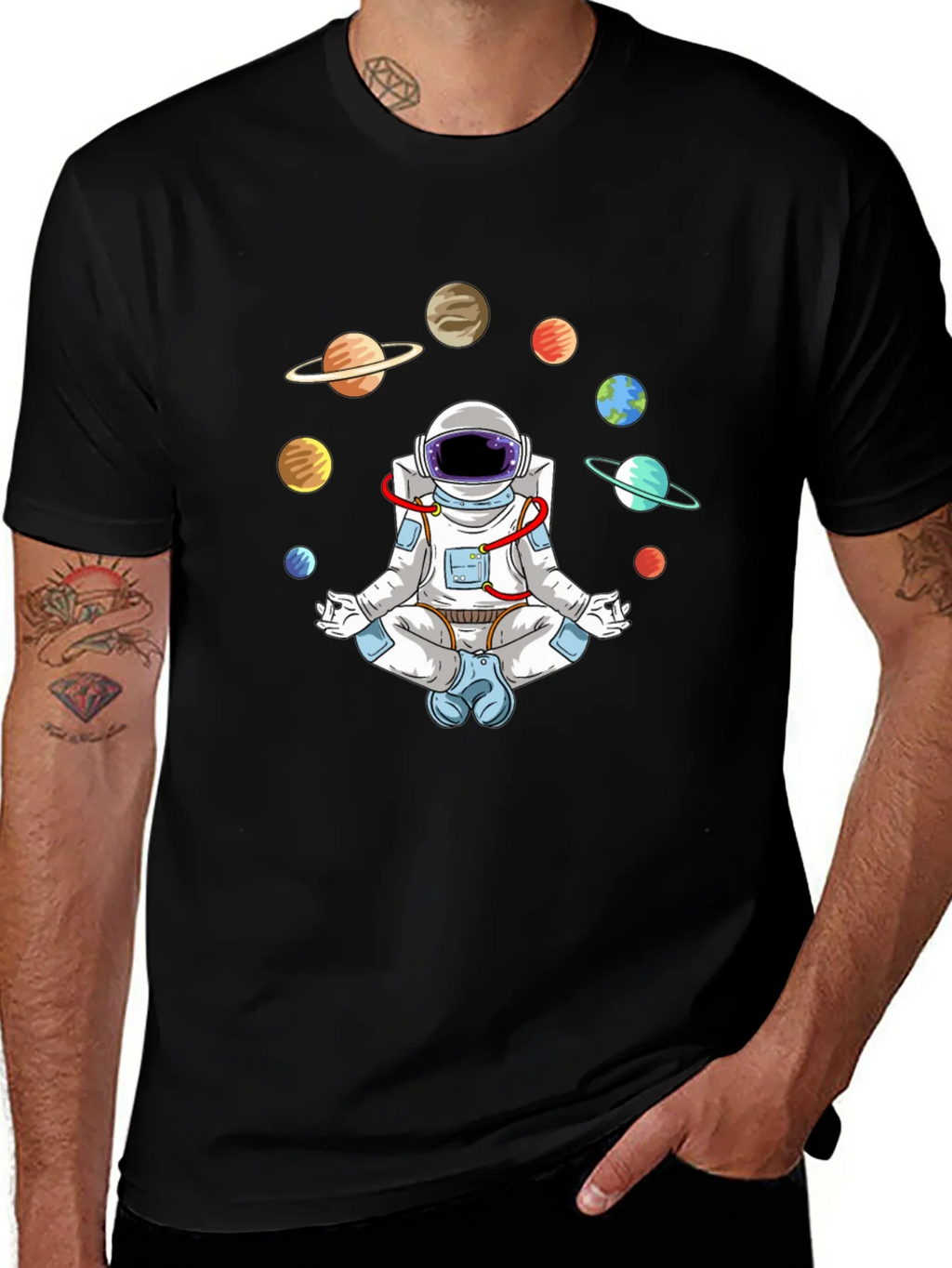 Astronaut Meditating in Space T-Shirt product image 1