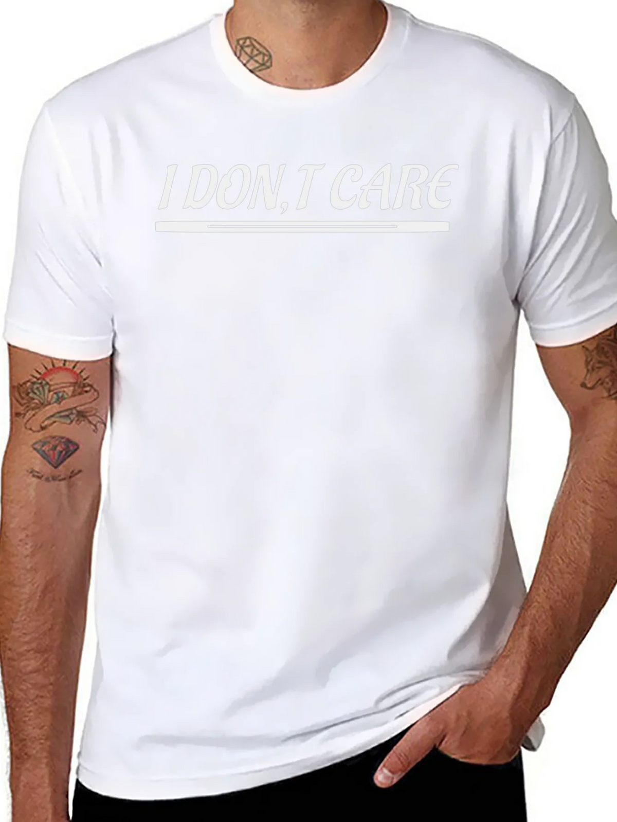 I DONT CARE Slogan T-Shirt | Casual Wear Top product image 10