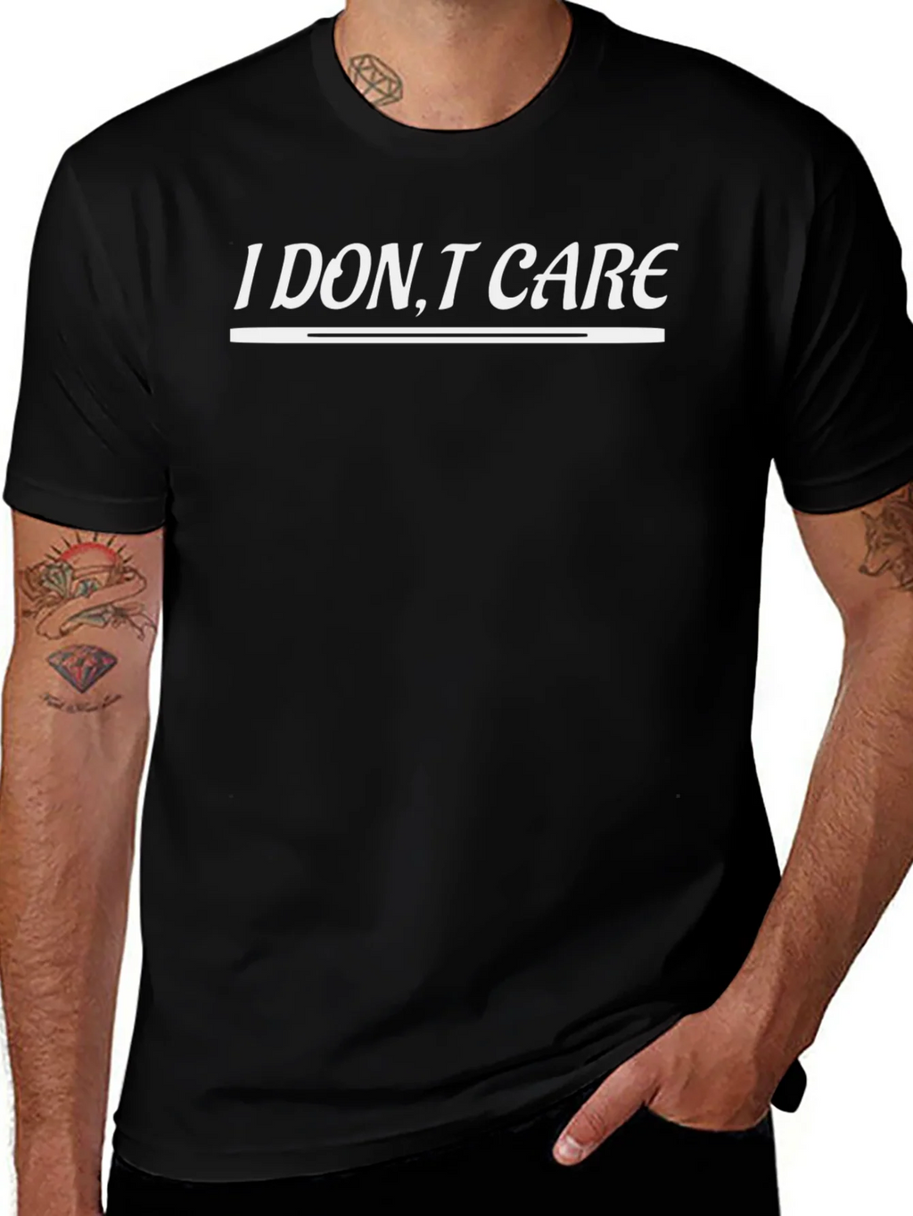 I DONT CARE Slogan T-Shirt | Casual Wear Top product image 1