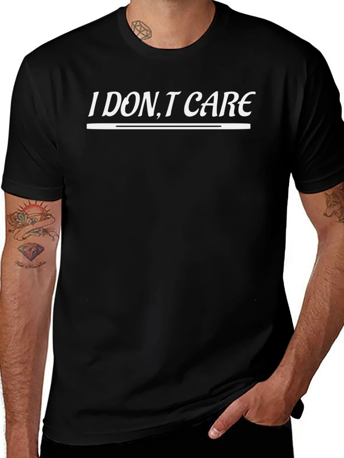 I DONT CARE Slogan T-Shirt | Casual Wear Top product image 1