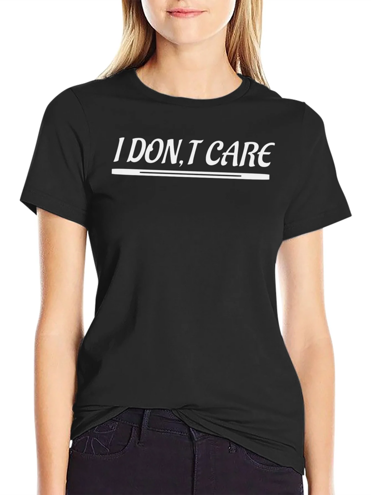 I DONT CARE Slogan T-Shirt | Casual Wear Top product image 5