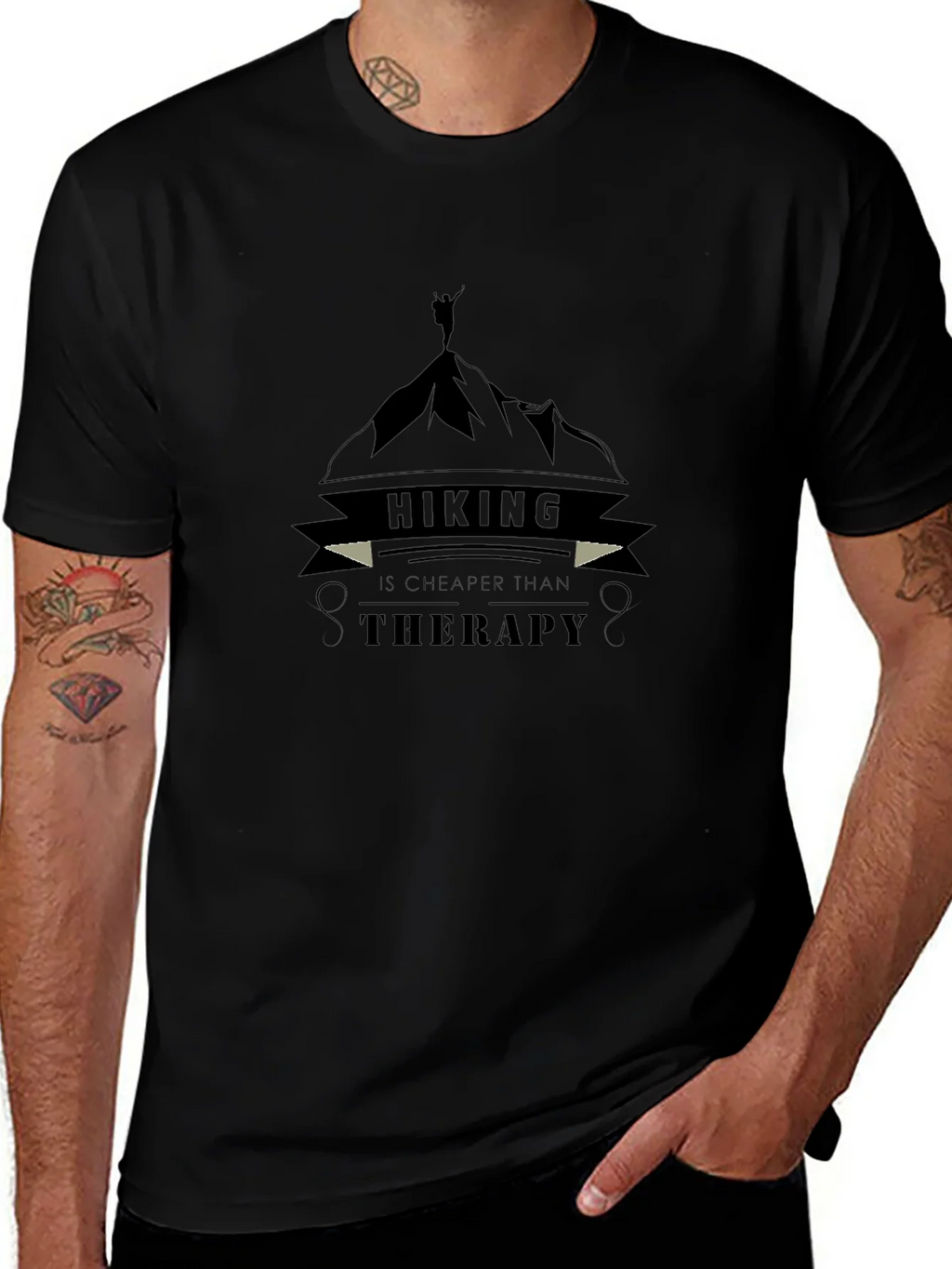 Hiking Therapy Graphic Tee - Outdoor Adventure Shirt product image 1