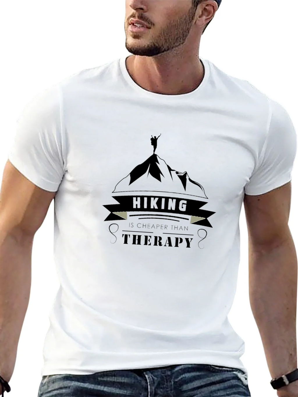 Hiking Therapy Graphic Tee - Outdoor Adventure Shirt product image 4