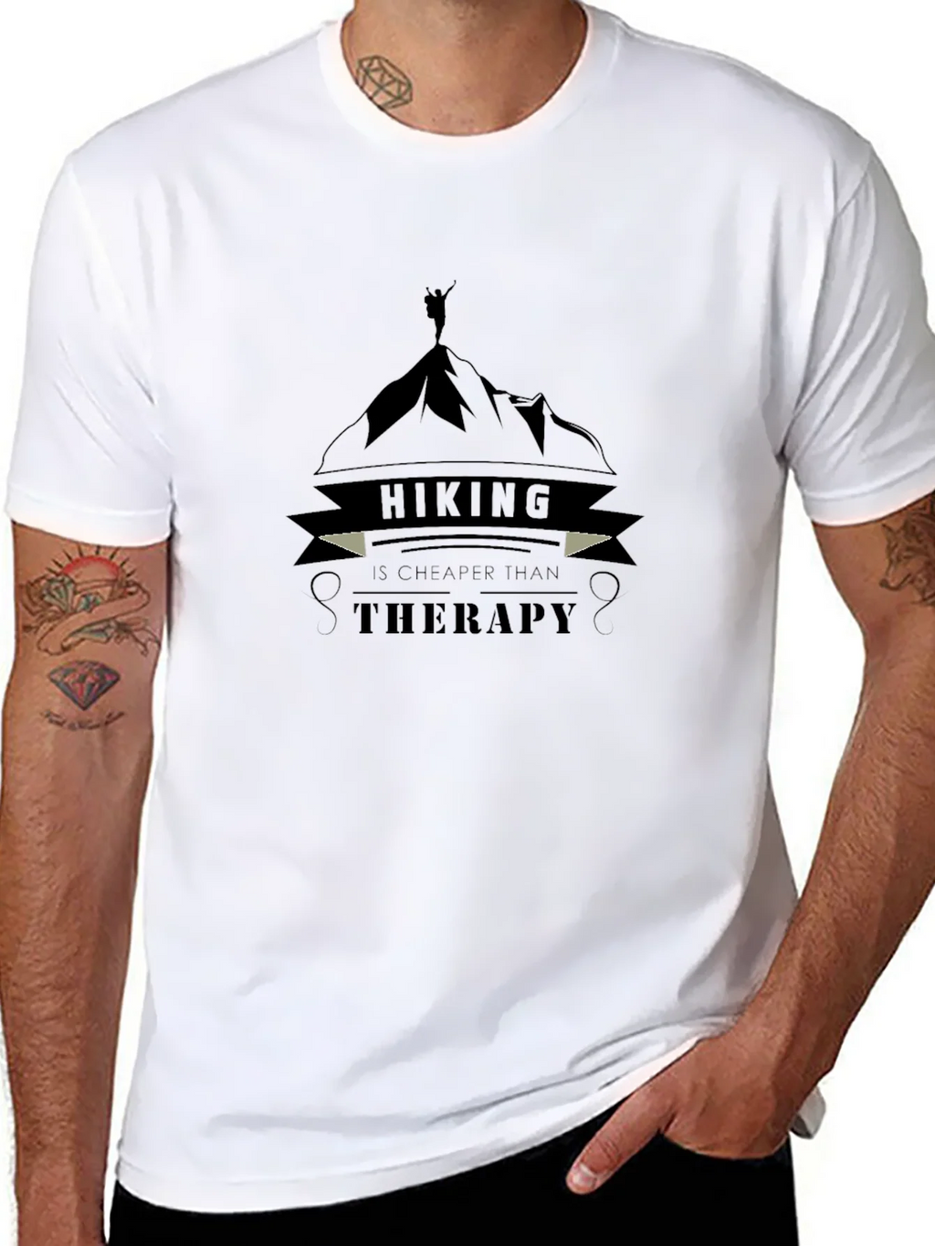 Hiking Therapy Graphic Tee - Outdoor Adventure Shirt product image 10
