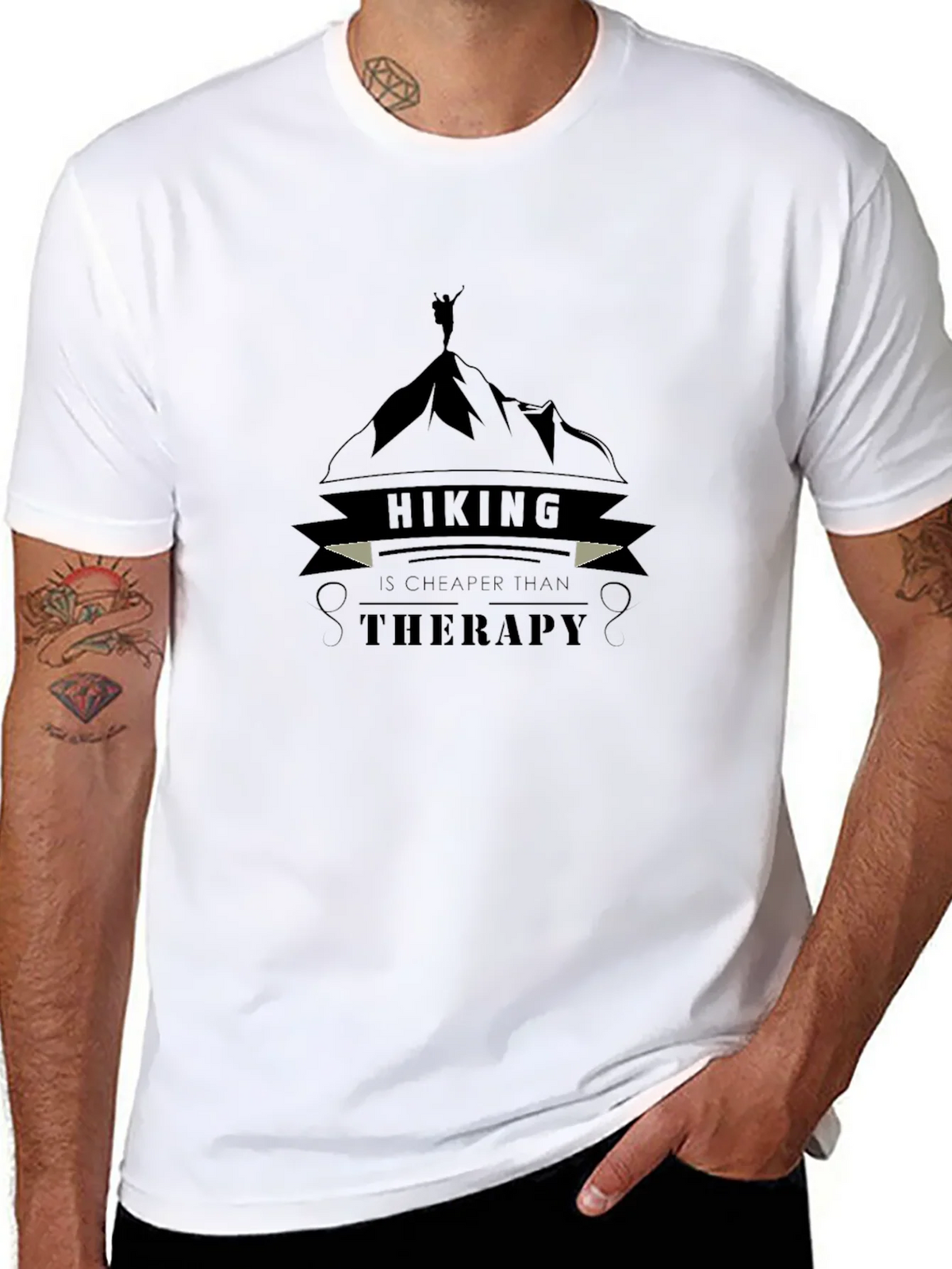 Hiking Therapy Graphic Tee - Outdoor Adventure Shirt product image 10