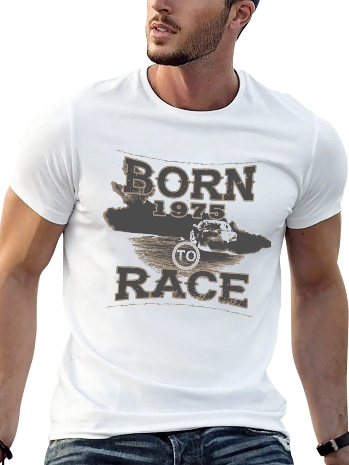 Born 1975 to Race T-Shirt product image 4