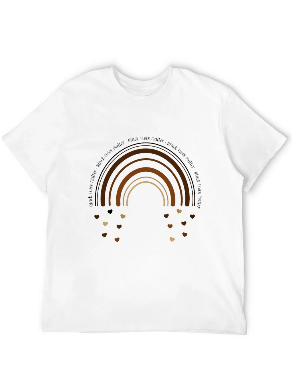 Black Lives Matter Rainbow Graphic Tee product image 3