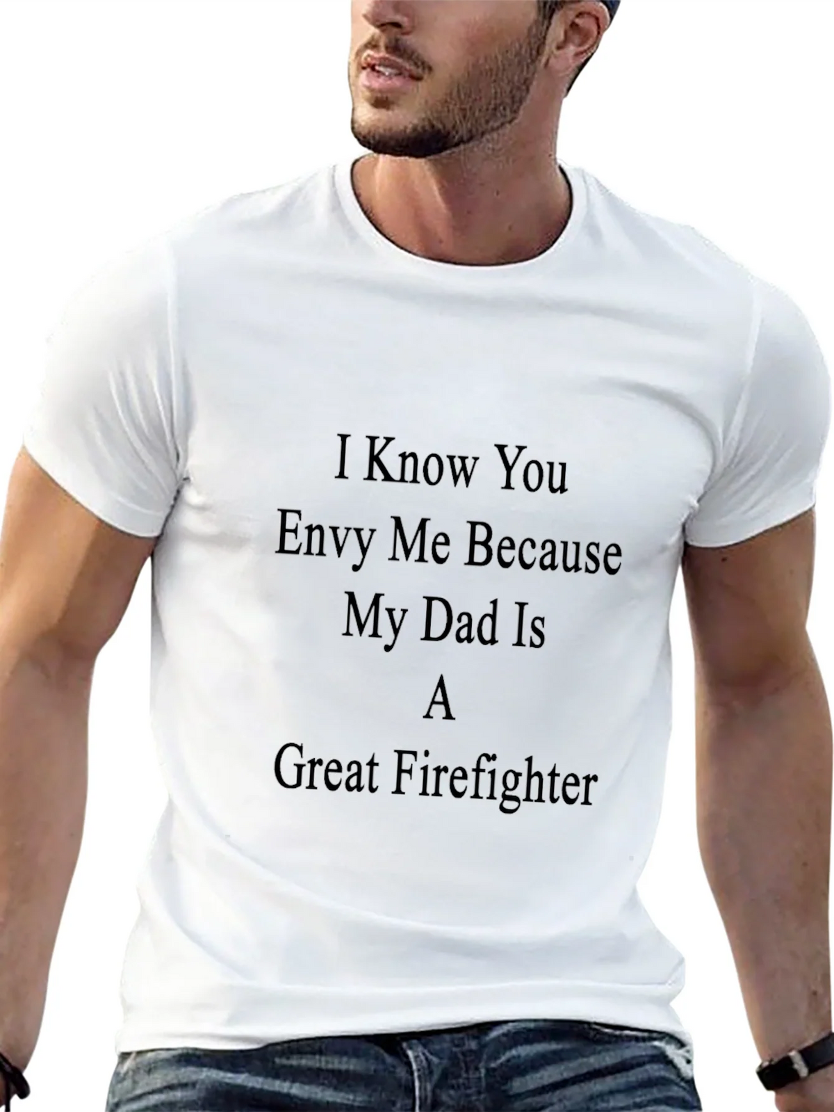 Great Firefighter Dad T-Shirt product image 4