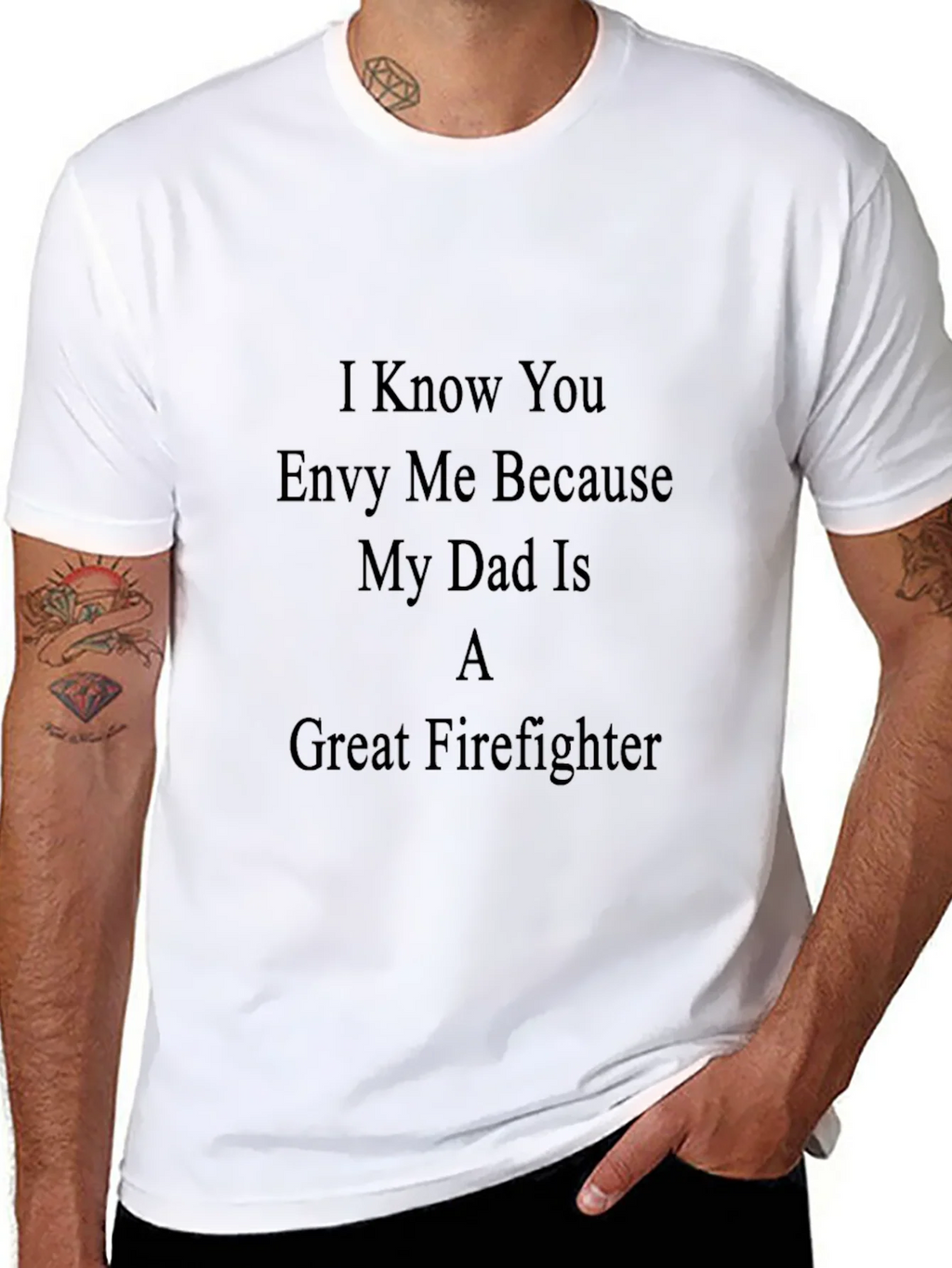 Great Firefighter Dad T-Shirt product image 10