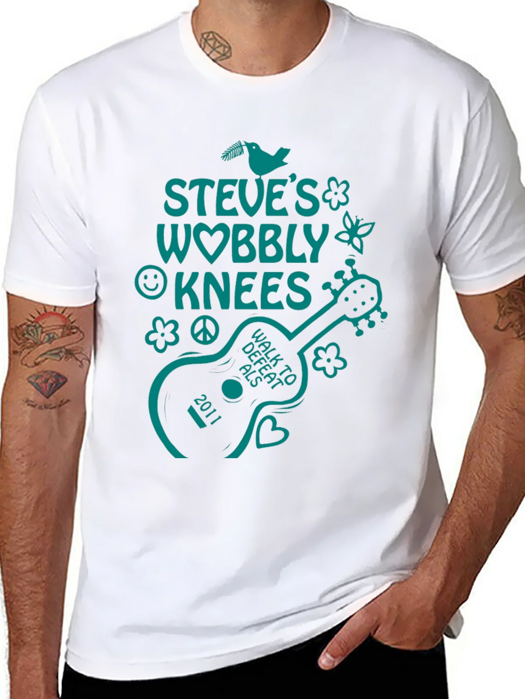 Steves Wobbly Knees Walk to Defeat ALS T-Shirt product image 10