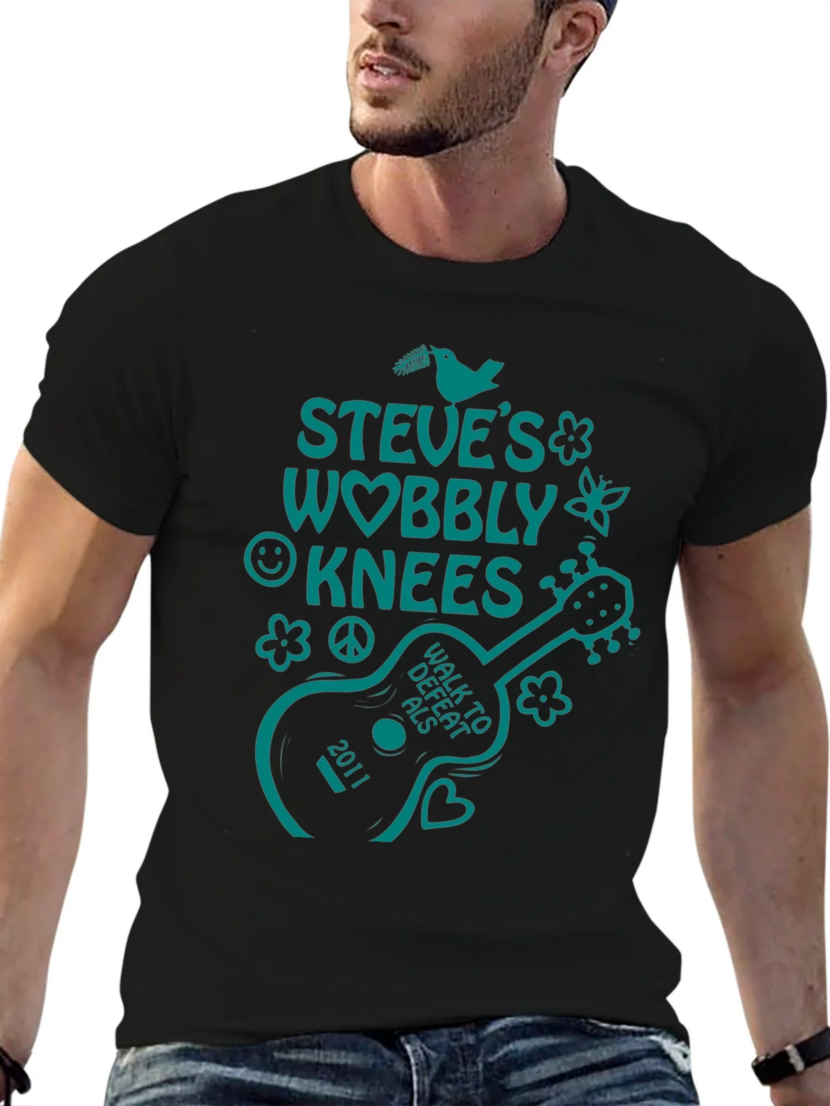 Steves Wobbly Knees Walk to Defeat ALS T-Shirt product image 9