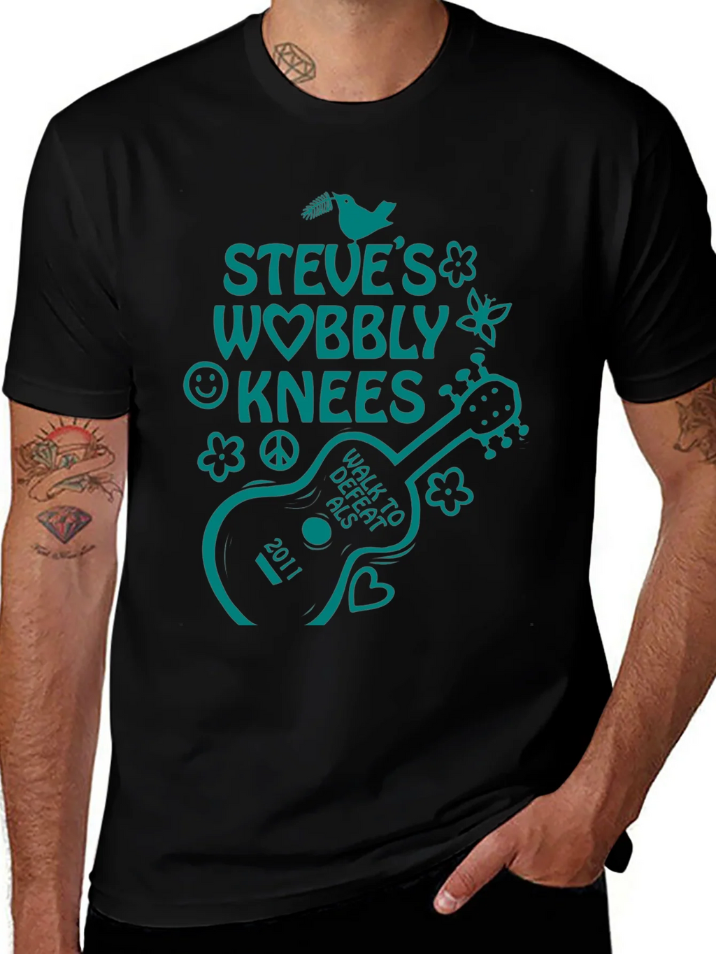 Steves Wobbly Knees Walk to Defeat ALS T-Shirt product image 1