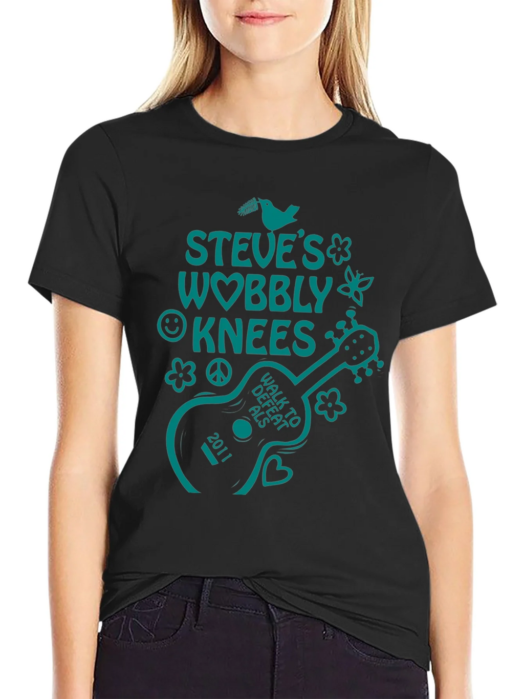 Steves Wobbly Knees Walk to Defeat ALS T-Shirt product image 5