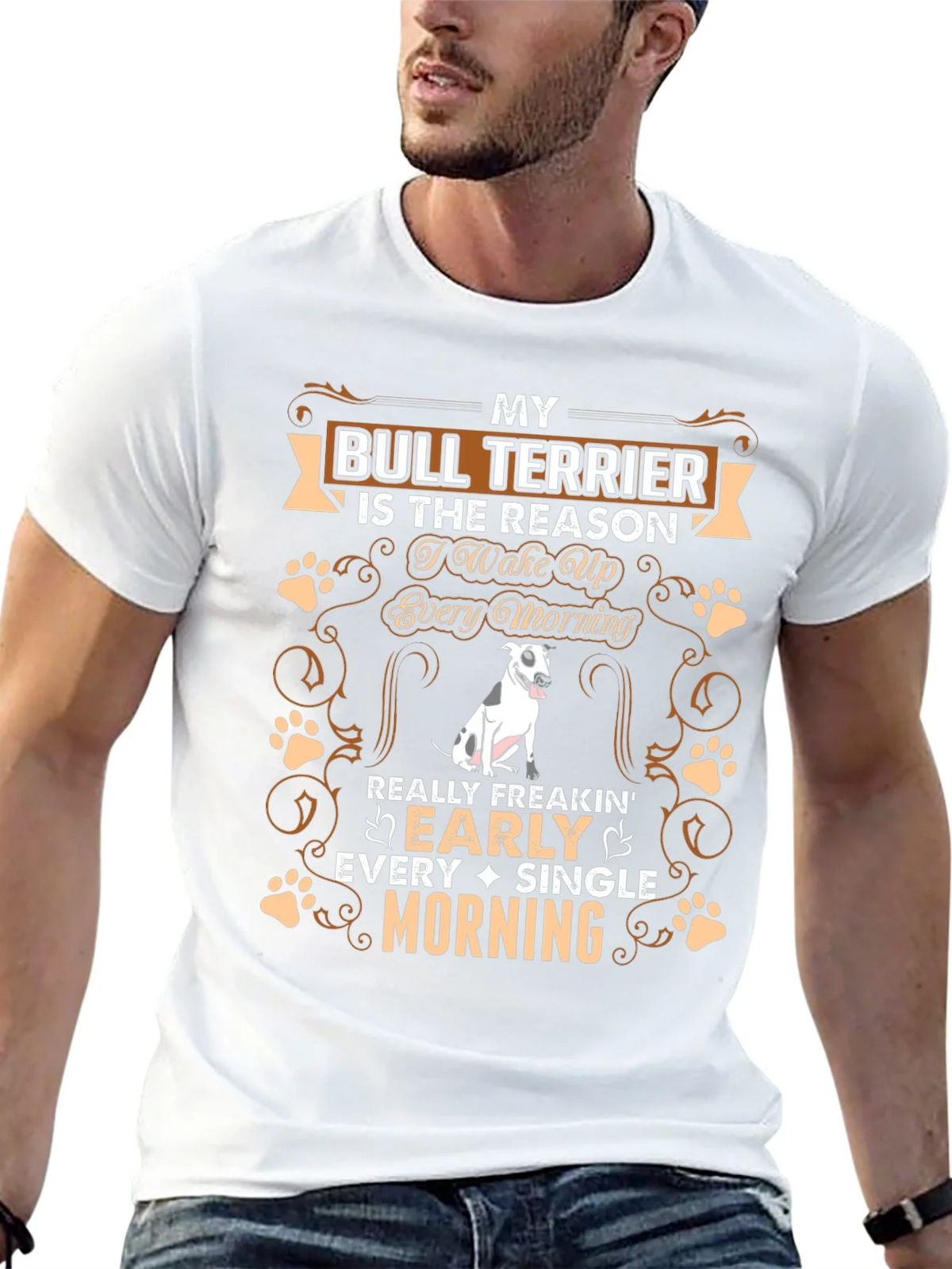 Bull Terrier Lover T-Shirt - Early Morning product image 4