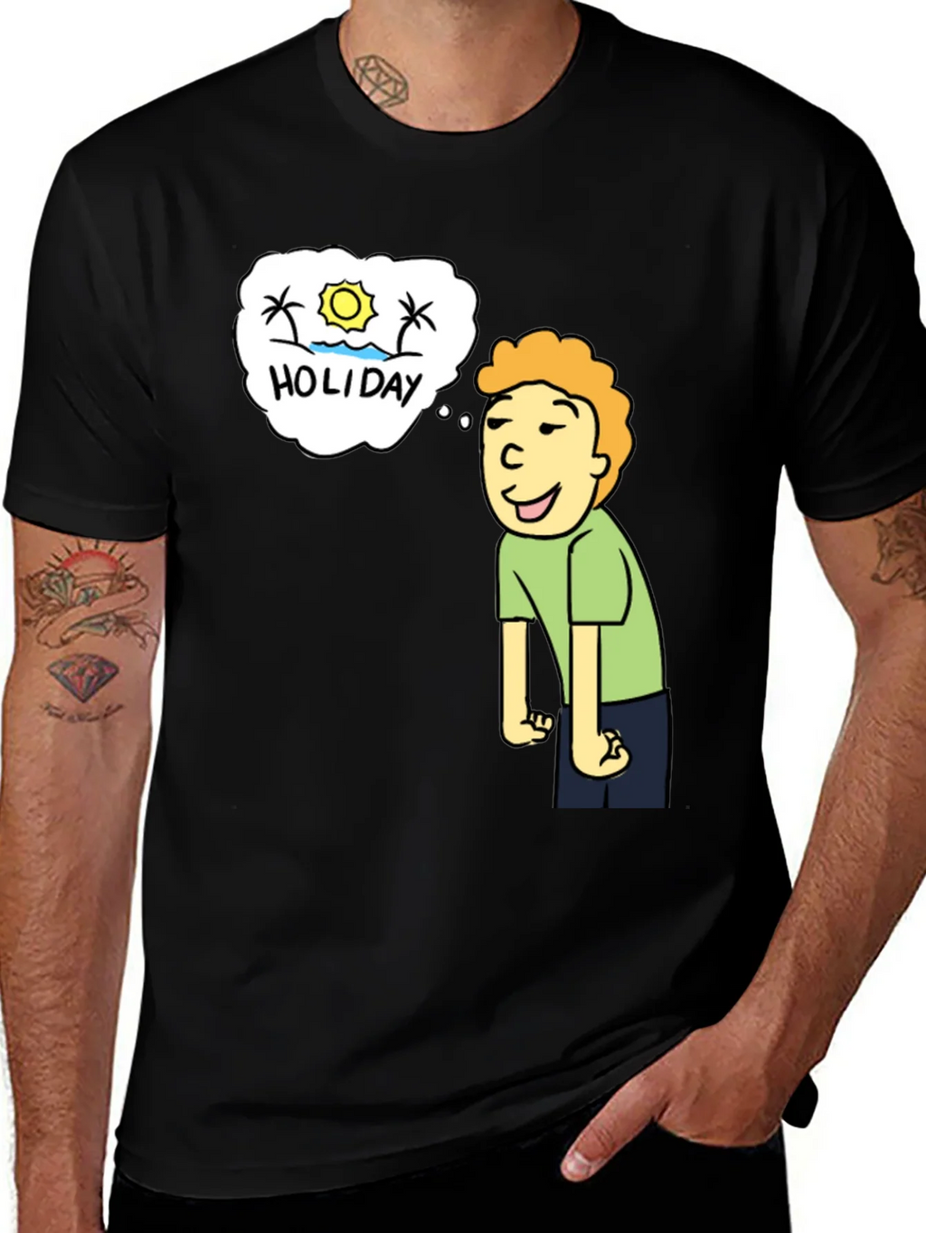 Holiday Dreaming T-Shirt - Cartoon Graphic Tee product image 1