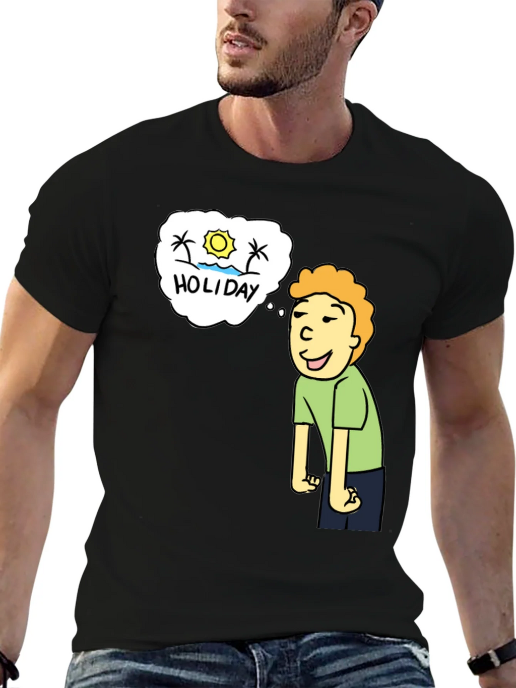 Holiday Dreaming T-Shirt - Cartoon Graphic Tee product image 9