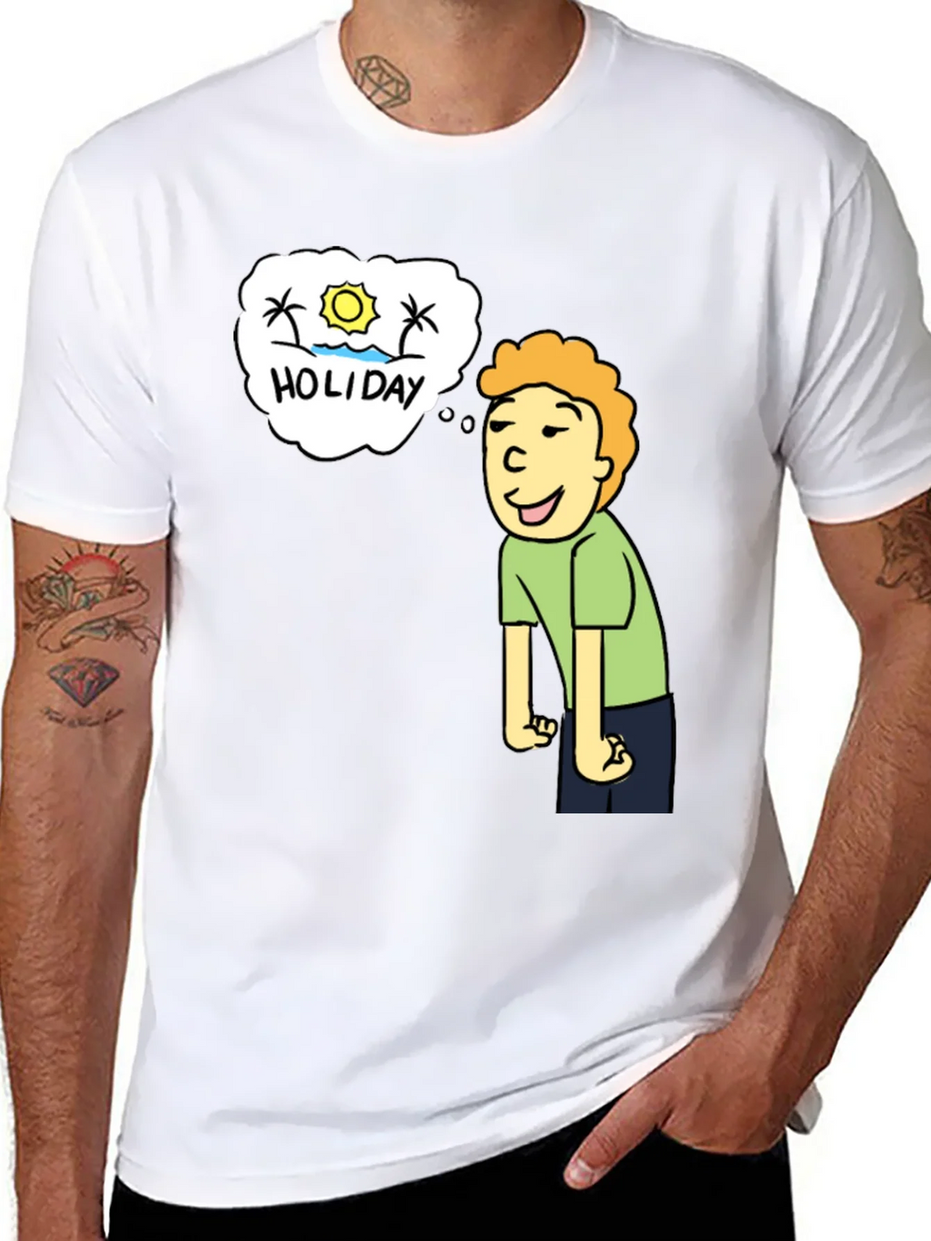 Holiday Dreaming T-Shirt - Cartoon Graphic Tee product image 10