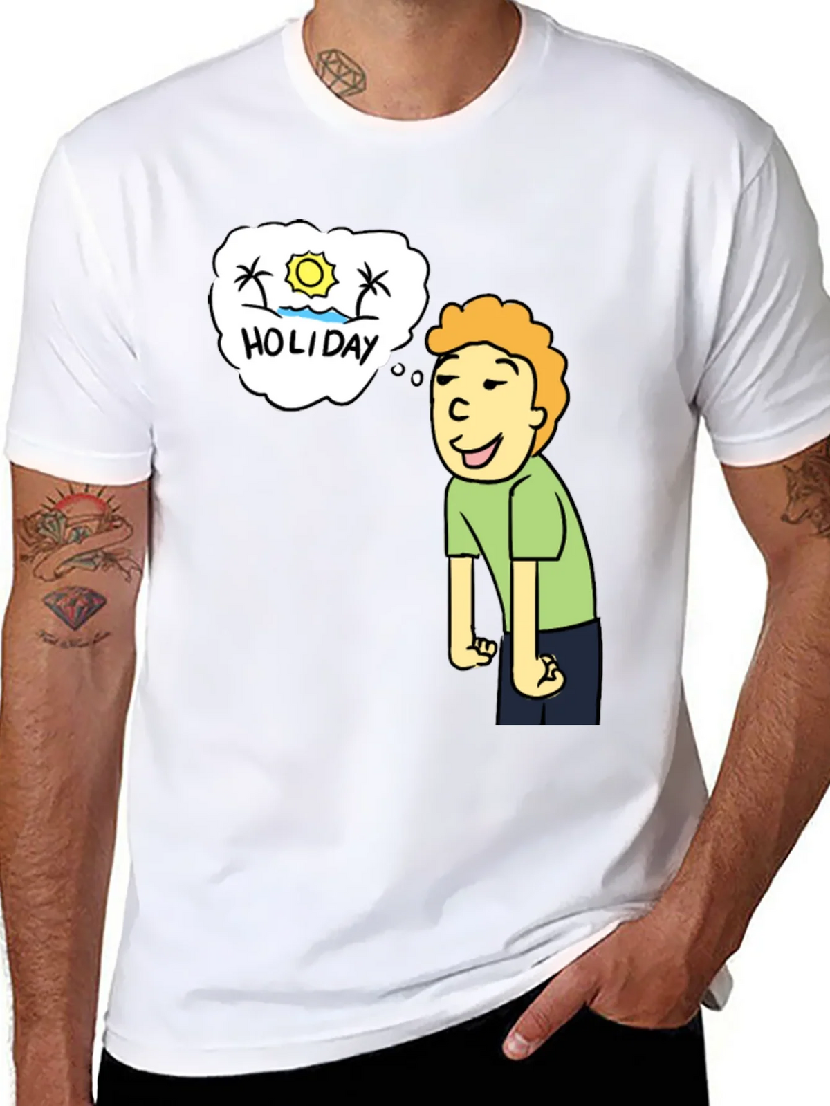 Holiday Dreaming T-Shirt - Cartoon Graphic Tee product image 10