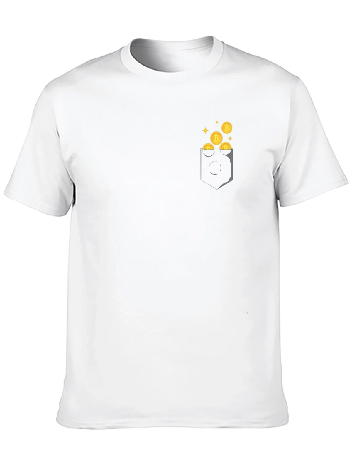 Bitcoin Pocket Graphic Tee - Black product image 12