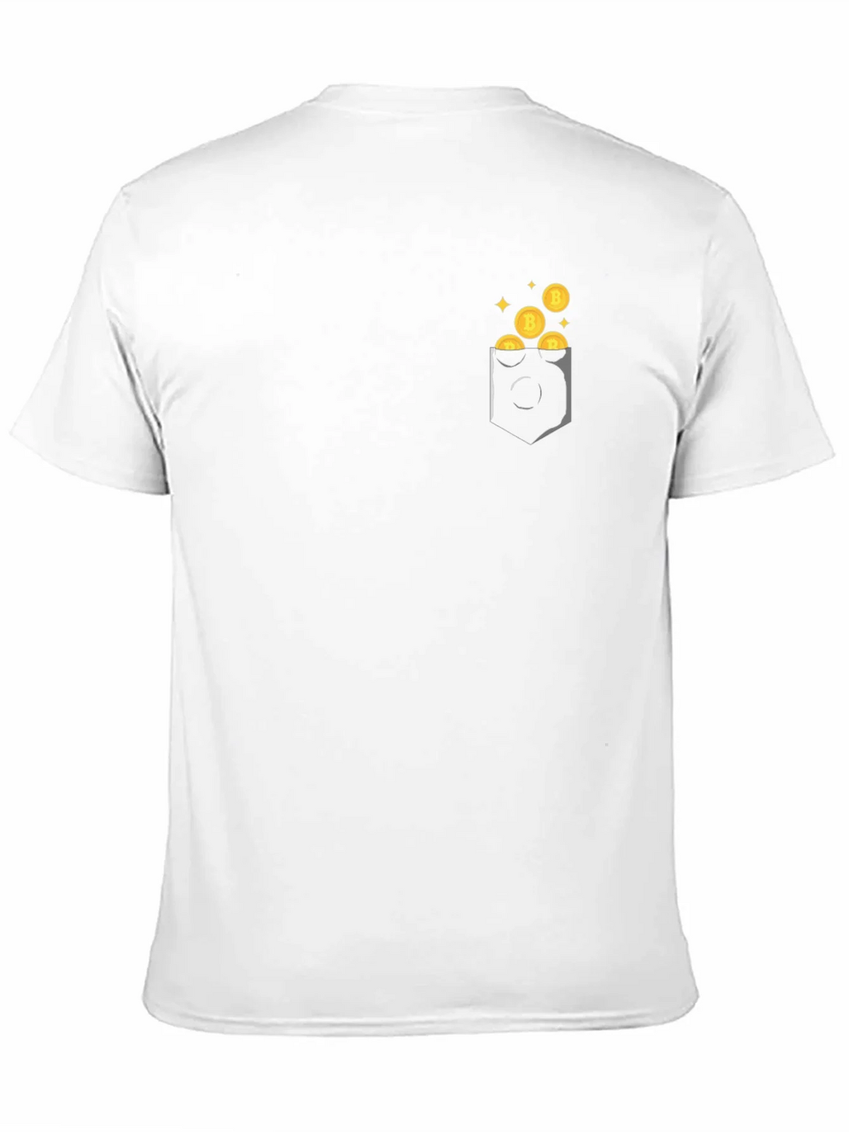 Bitcoin Pocket Graphic Tee - Black product image 2