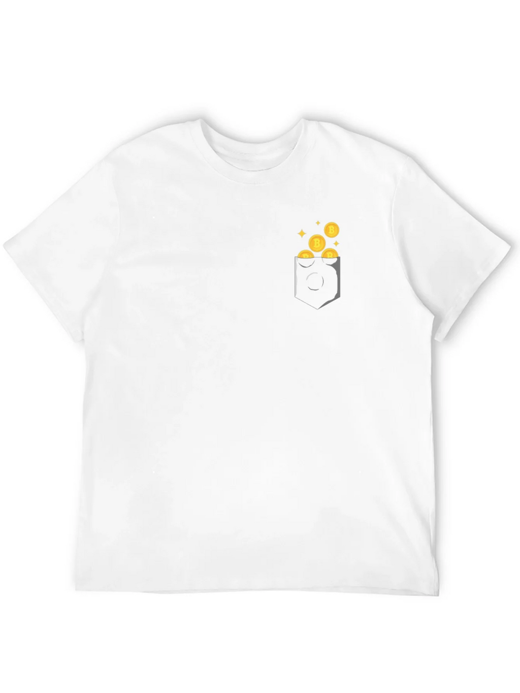 Bitcoin Pocket Graphic Tee - Black product image 3