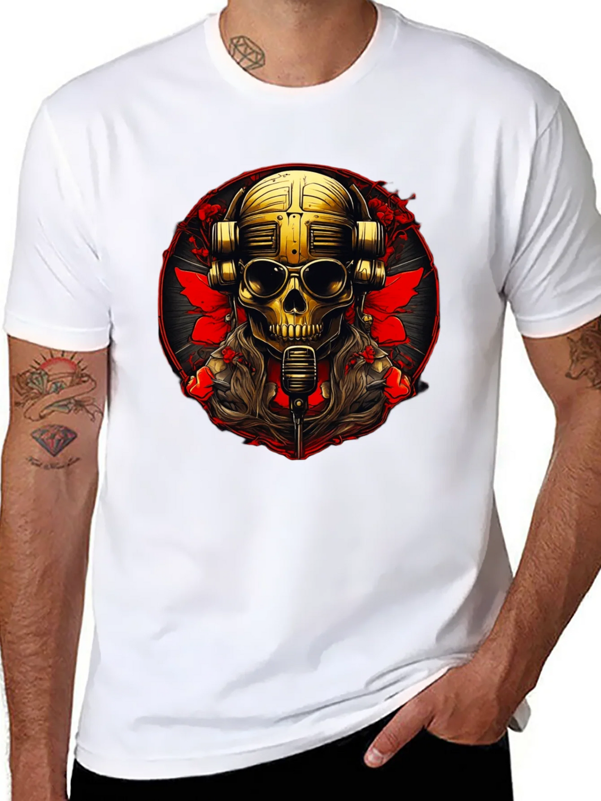 Skull DJ Graphic Tee - Rock Your Style! product image 10