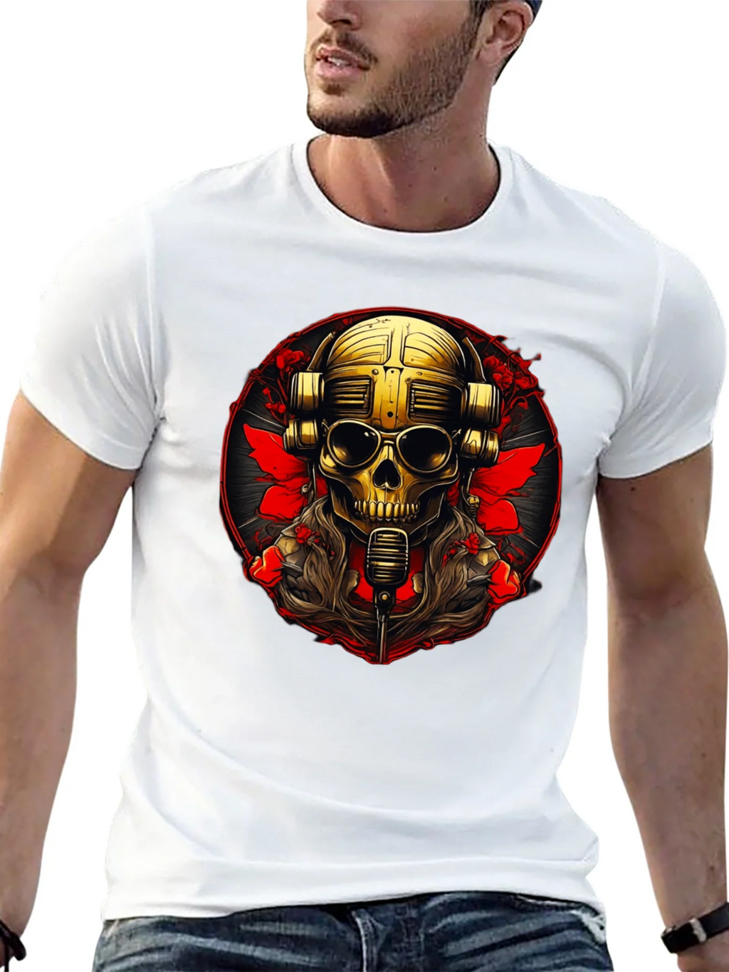 Skull DJ Graphic Tee - Rock Your Style! product image 4